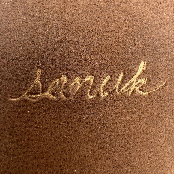 Sanuk Tobacco Gold Yoga Adley Slip On Embellished Sandals Size 7 Women's - Picture 2 of 9